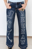 YEEHAW Embroidered Jeans