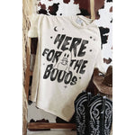 Here For The Booos Tee • Ivory or Beige