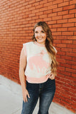 Pink Bronc Sleeveless Sweater