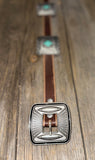 Leather Concho Belt • Brown