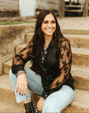 Midnight Lace Top