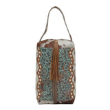 Cowhide Makeup Bag