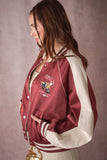 Laramie Varsity Jacket • Wine or Navy