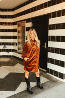 All The Brands Satin Dress/Duster