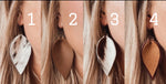Leather Leaf Earrings