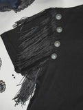 Fringey Dayz Tee • Black or Saddle