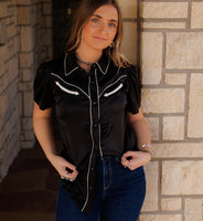 Hanny Pearl Snap • Black or Brown