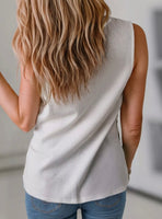 Color Block VNeck Tank