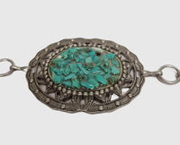 Turquoise Chip Stone Chain Belt