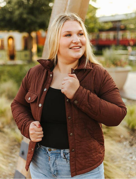 Codi Quilted Jacket • Brown