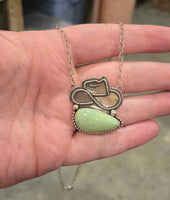 Patagonia Turquoise Cowboy Hat Necklace