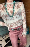 Leather Concho Belt • Brown
