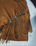 Fringey Dayz Tee • Black or Saddle