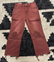 The “Riley” Cropped Flare Jeans