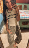 The Blakely Paisley Print Barrel Jeans