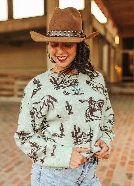 Olive Desert Sweater