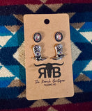 Boot Stitch Theme Earrings