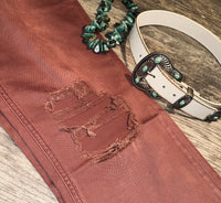 The “Riley” Cropped Flare Jeans