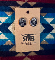 Boot Stitch Theme Earrings