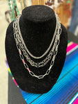 Silver Multiple Strand Necklace