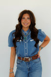 Hanny Pearl Snap • Denim