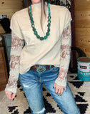 Turquoise Buckle Belt • Brown
