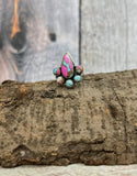 Cotton Candy Turquoise Adjustable Ring