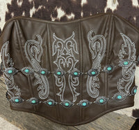 Jessie Concho Chain Corset