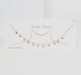 Dangling Stars Necklace • Silver or Rose Gold