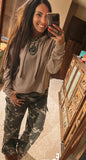 Camo Denim Cargo Pants