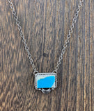 Royston Turquoise Bar Necklace