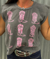 Pink Boots Tank Top