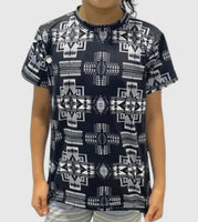 Black Aztec Kids Tee