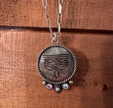 Round Boot Stitch Necklace