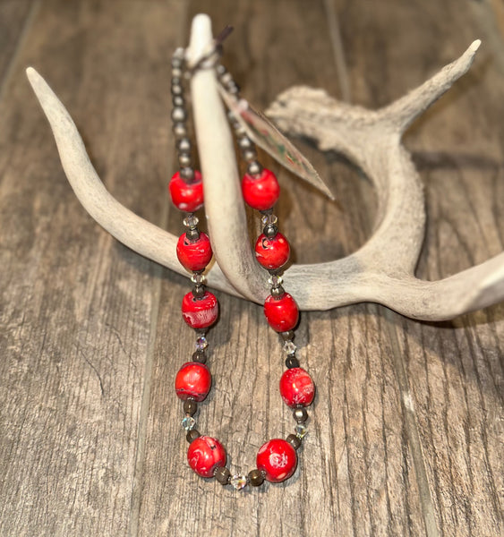 Red Chunk Necklace