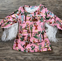 Giddy On Up Fringe DRESS