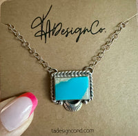 Royston Turquoise Bar Necklace