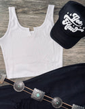 VNeck Tank Top • Black, Mocha, or White