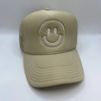 Smiley Face Foam Trucker Hat