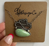 Patagonia Turquoise Cowboy Hat Necklace