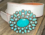 Turquoise Flower Belt