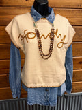 Howdy Sleeveless Sweater