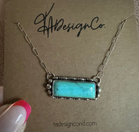 Campitos Turquoise Bar Necklace