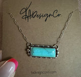 Campitos Turquoise Bar Necklace