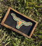 Longhorn Turquoise River Decor • Black