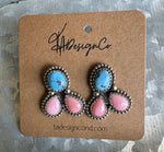 Cotton Candy Cluster Studs
