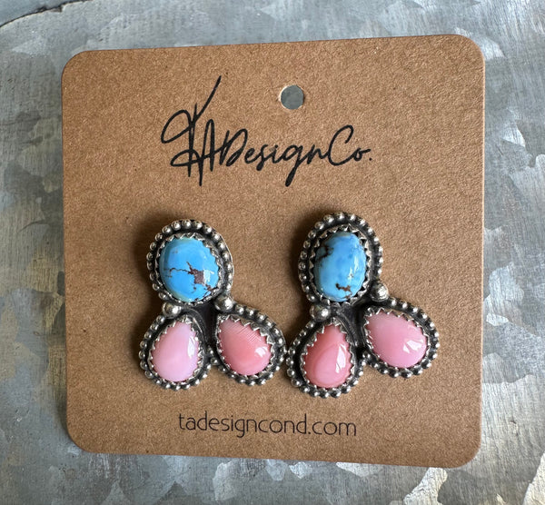 Cotton Candy Cluster Studs