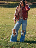 Laramie Varsity Jacket • Wine or Navy