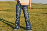 YEEHAW Embroidered Jeans