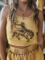 Bronc 2 Piece Crop Set - Mustard